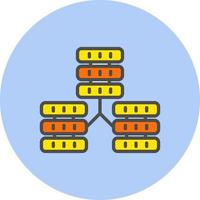 icono de vector de base de datos