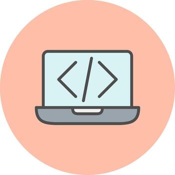 icono de vector de codificación