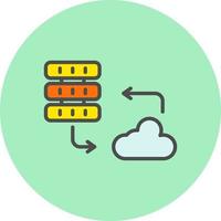 Cloud Server Vector Icon