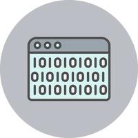 Binary Code Vector Icon