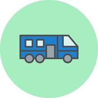 Camper Van Vector Icon