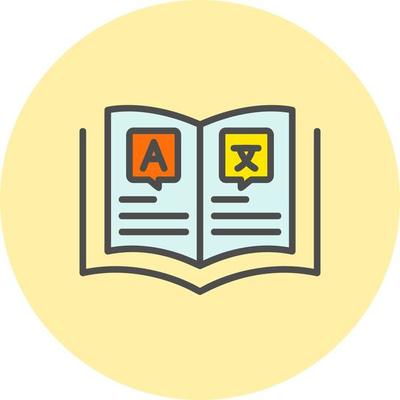 Dictionary Vector Icon