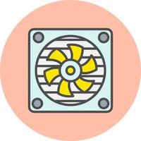 icono de vector de ventilador