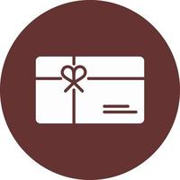 icono de vector de tarjeta de regalo