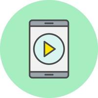 icono de vector de vídeo