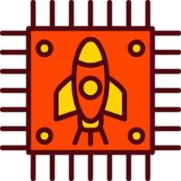 Rocket Chip Vector Icon