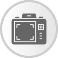 icono de vector de pantalla de cámara dslr