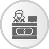 Cashier Counter Vector Icon