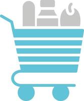 Grocery Cart Vector Icon