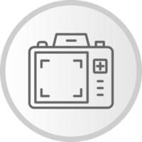 icono de vector de pantalla de cámara dslr