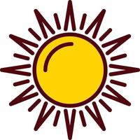 icono de vector de sol