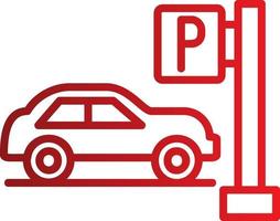 Car Parking Vector Icon