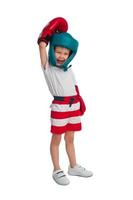 Boy in boxing outfit photo