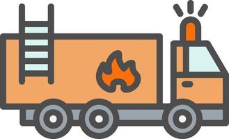 Fire Truck Vector Icon