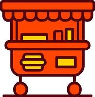 Food Cart Vector Icon