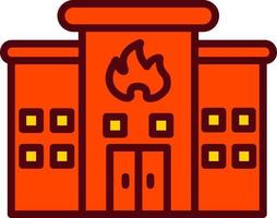 Fire Station Vector Icon