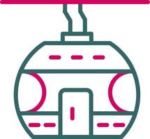 Cable Car Cabin Vector Icon