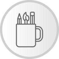 Pencil Holder Vector Icon