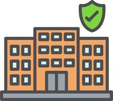 Building Insurance Vector Icon