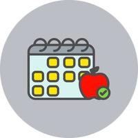 Diet Schedule Vector Icon