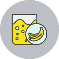 Banana Shake Vector Icon