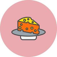 icono de vector de servicio de queso