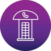 Phone Booth Vector Icon