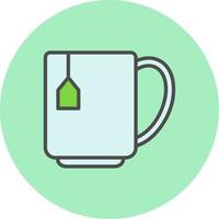 icono de vector de taza de té