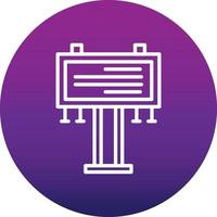 Billboard Vector Icon