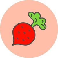 Radish Vector Icon