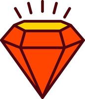 icono de vector de diamante