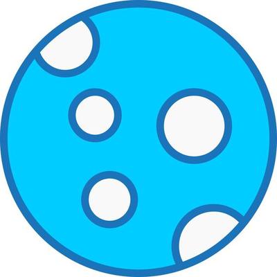 Moon Surface Vector Icon