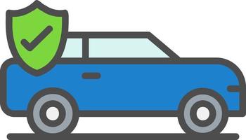 Car Insurance Vector Icon