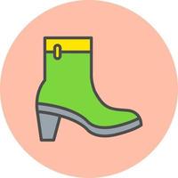 icono de vector de botas femeninas