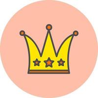 icono de vector de corona