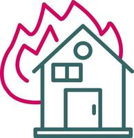 House Burning Vector Icon