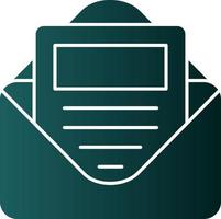 E Newsletter Vector Icon Design