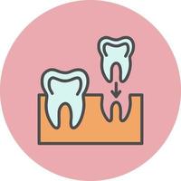 icono de vector de implantes