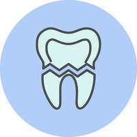 Broken Tooth Vector Icon