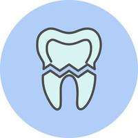 Broken Tooth Vector Icon