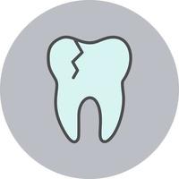 Broken Tooth Vector Icon