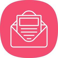 E Newsletter Vector Icon Design