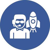 Spaceship Instructor Vector Icon