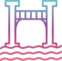 icono de vector de puente