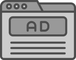 Banner Adverts Vector Icon Design