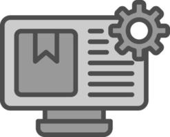 Content Management System Vector Icon Design