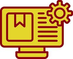 Content Management System Vector Icon Design