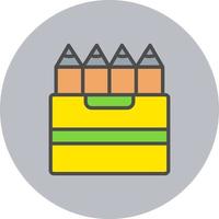 Colored Pencils Vector Icon