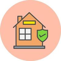 icono de vector de protección del hogar