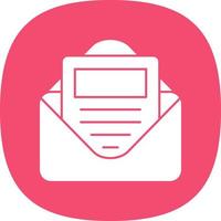 E Newsletter Vector Icon Design